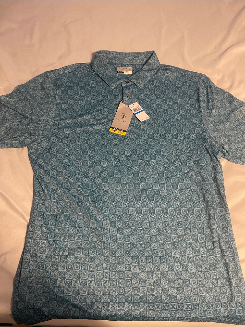 Haband Men's Teal Geometric Print pgatour